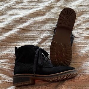 Kenzie- lace up, zip side, chelsea boots. Like new, worn once.